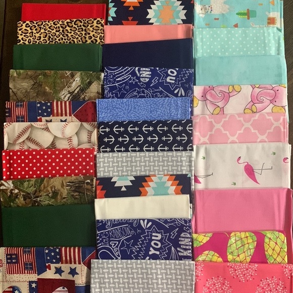 Huge Lot Of 30 Cotton Fabric Fat Quarters for Quilting Patterns & Color may vary - Picture 2 of 6